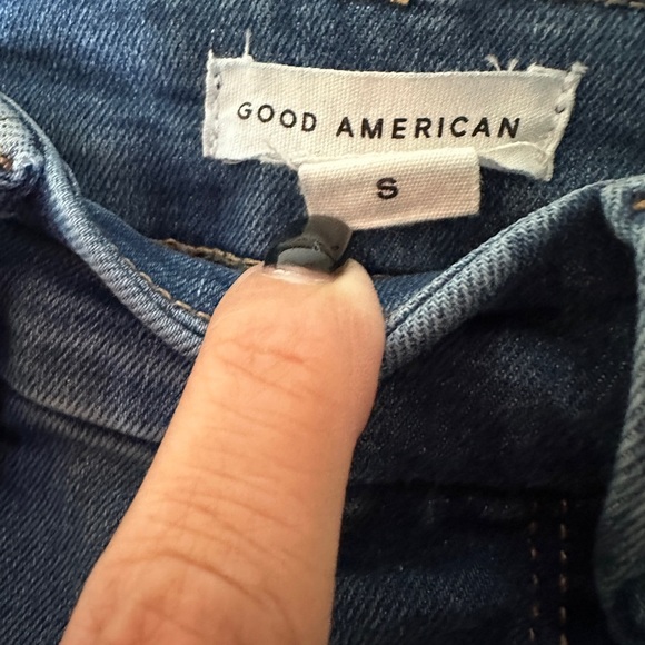 Good American Power Stretch Pull On Skinny Jeans Womens Size‎ Small Indigo Blue - Picture 6 of 7